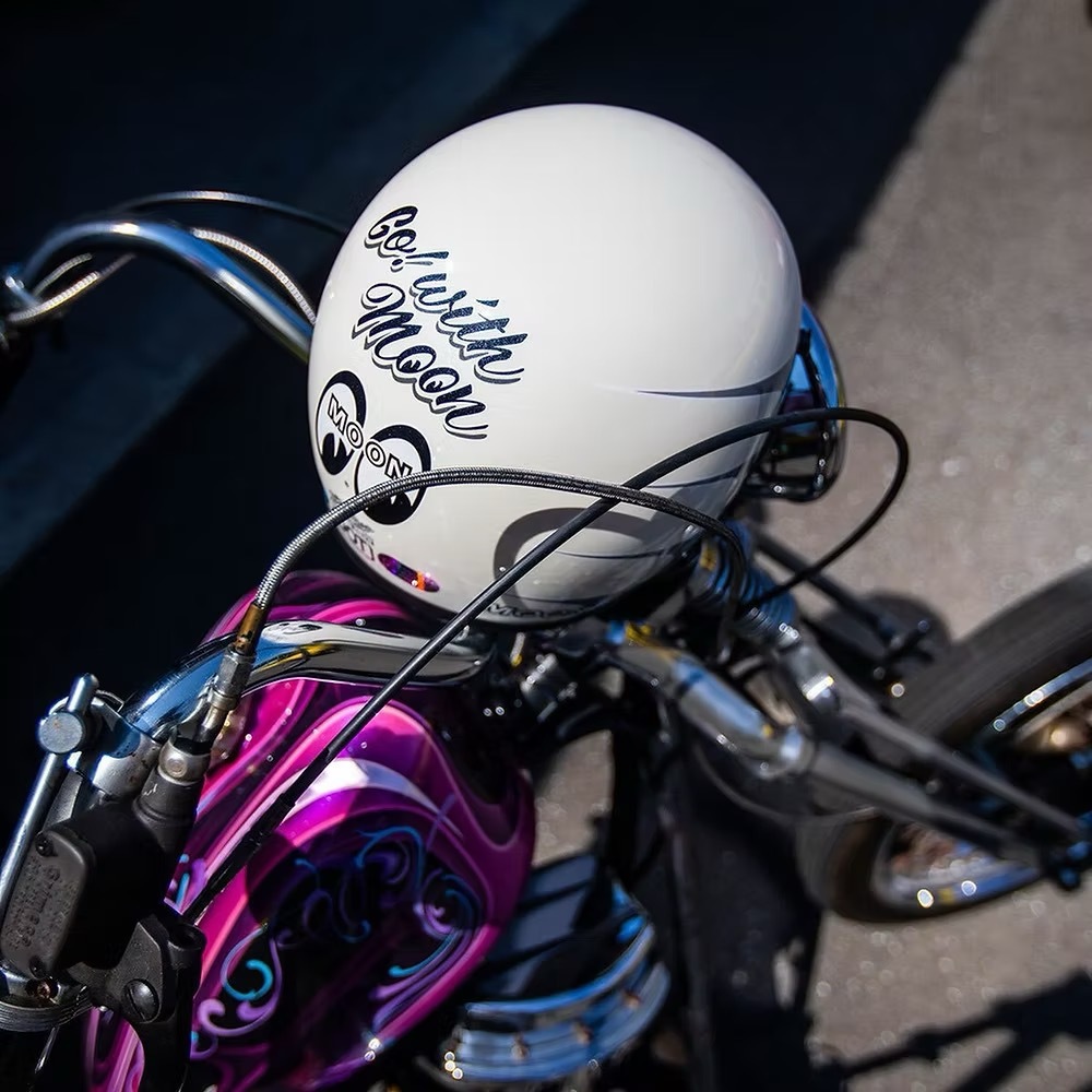 台灣限定Gallop X MOONEYES 2021【白色】 3/4罩式