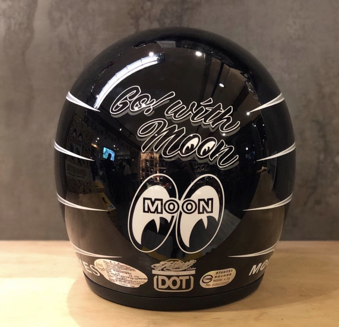 台灣限定Gallop X MOONEYES 2021【黑色】 3/4罩式