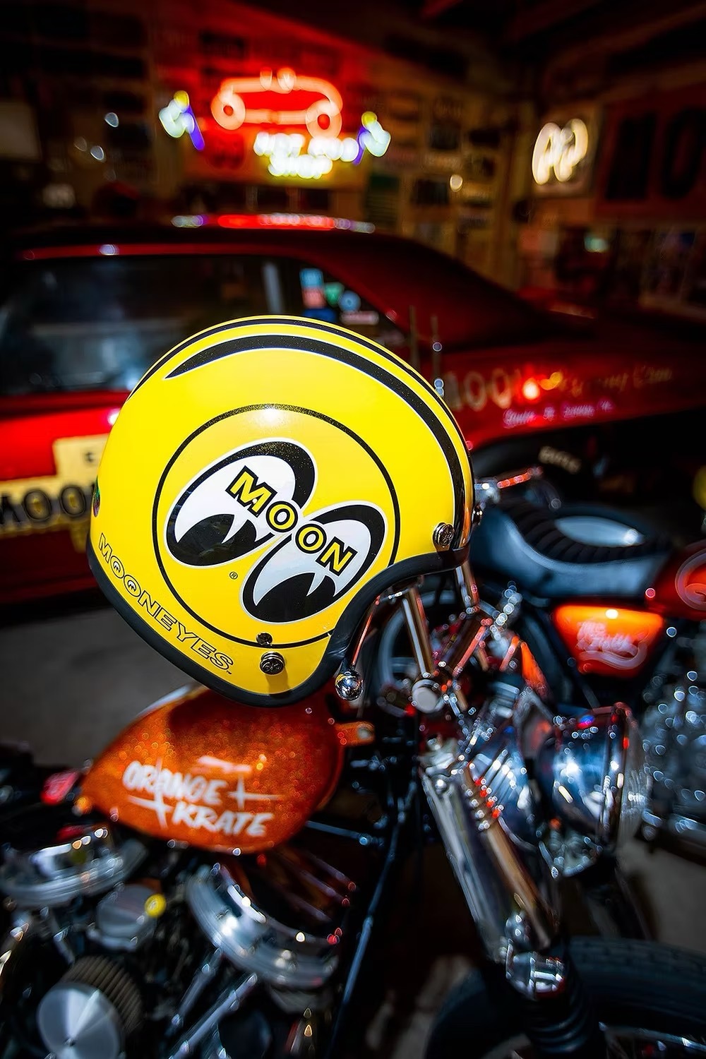 台灣限定Gallop X MOONEYES 2021【黃色】 3/4罩式