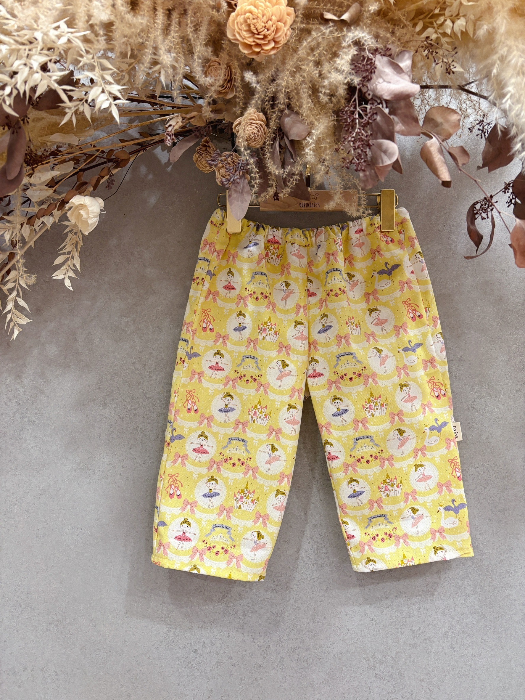 黃芭蕾女孩 九分寬褲（130）