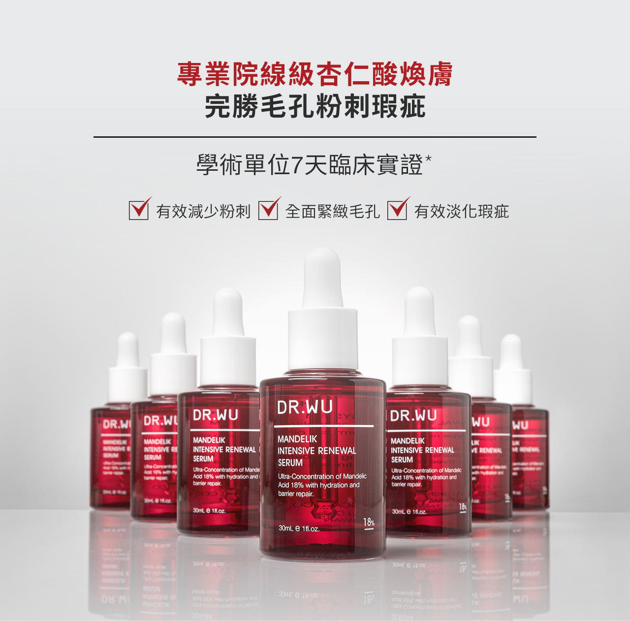 DR.WU杏仁酸亮白煥膚精華18%15ML