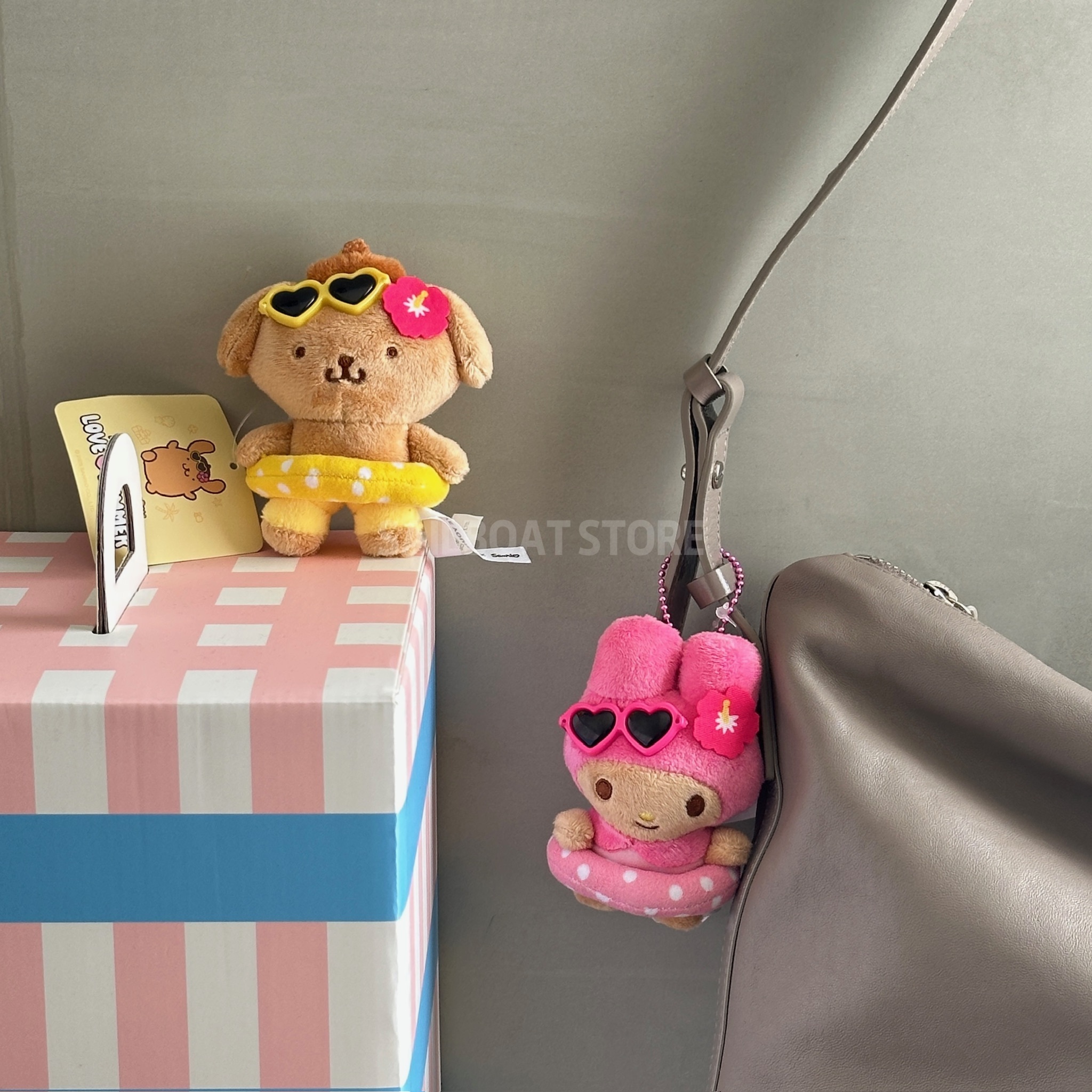 #現貨供應 Olive Young × 三麗鷗 曬黑系列 玩偶吊飾