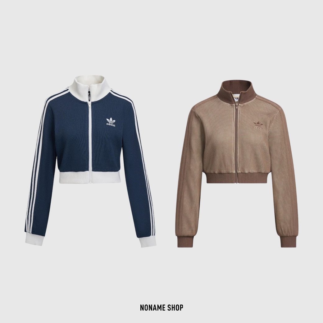 ADIDAS ORIGINALS TRACK TOP SS25 CROP 三葉草 三線條 短版 華夫格 外套 兩色 (女款)