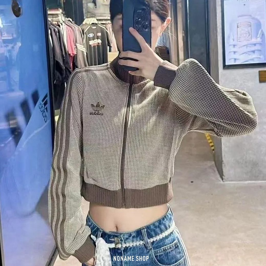 ADIDAS ORIGINALS TRACK TOP SS25 CROP 三葉草 三線條 短版 華夫格 外套 兩色 (女款)