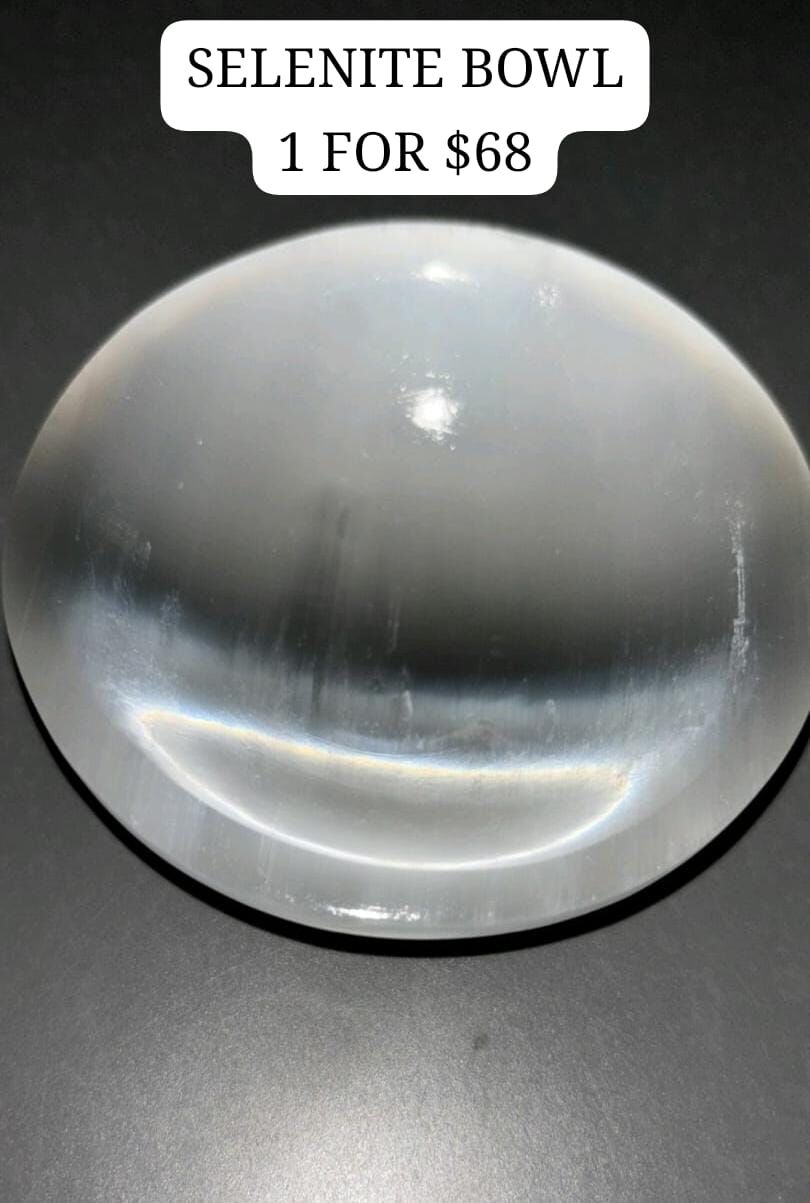 1 KS1 SELENITE ROUND BOWL