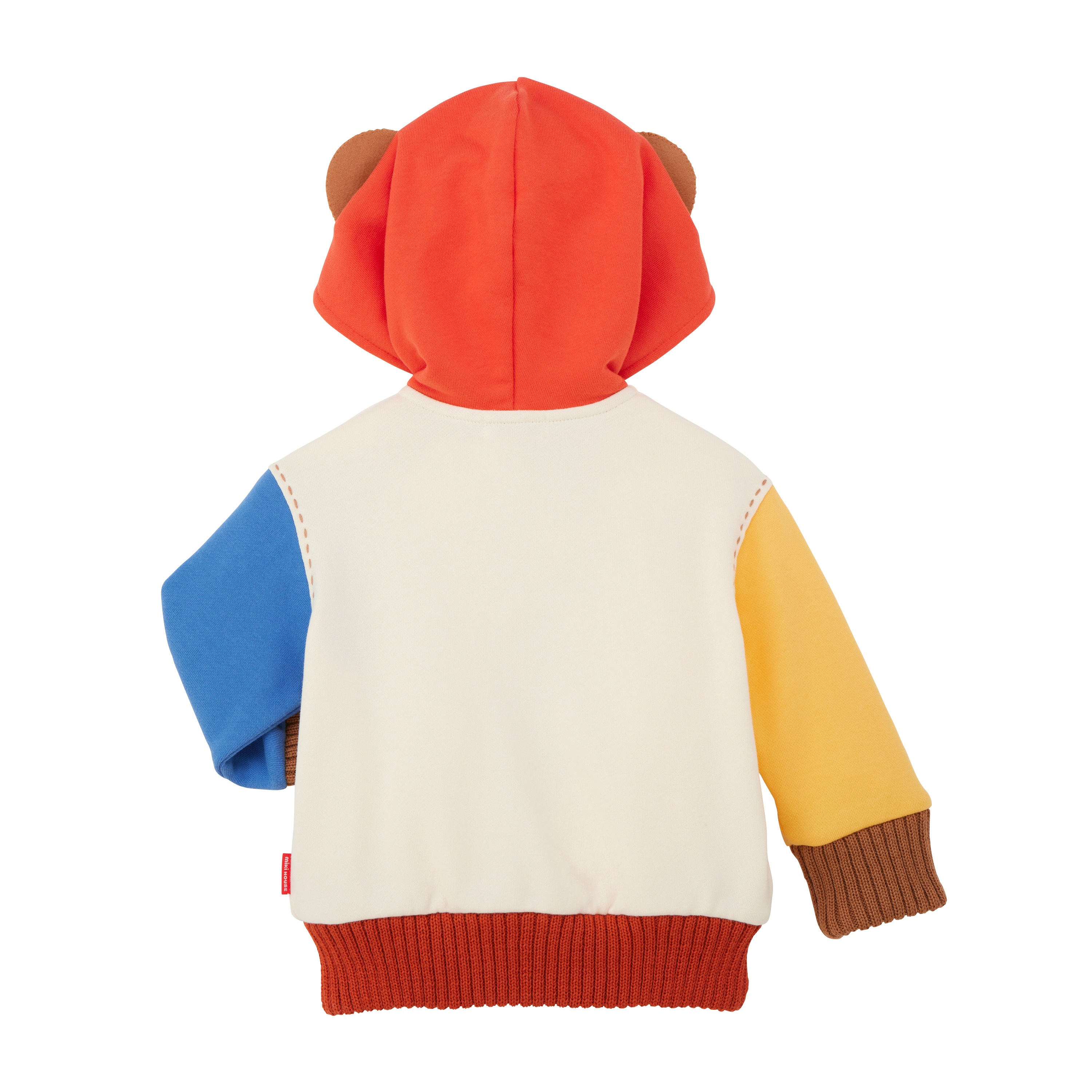 經典熊連帽外套-象牙白