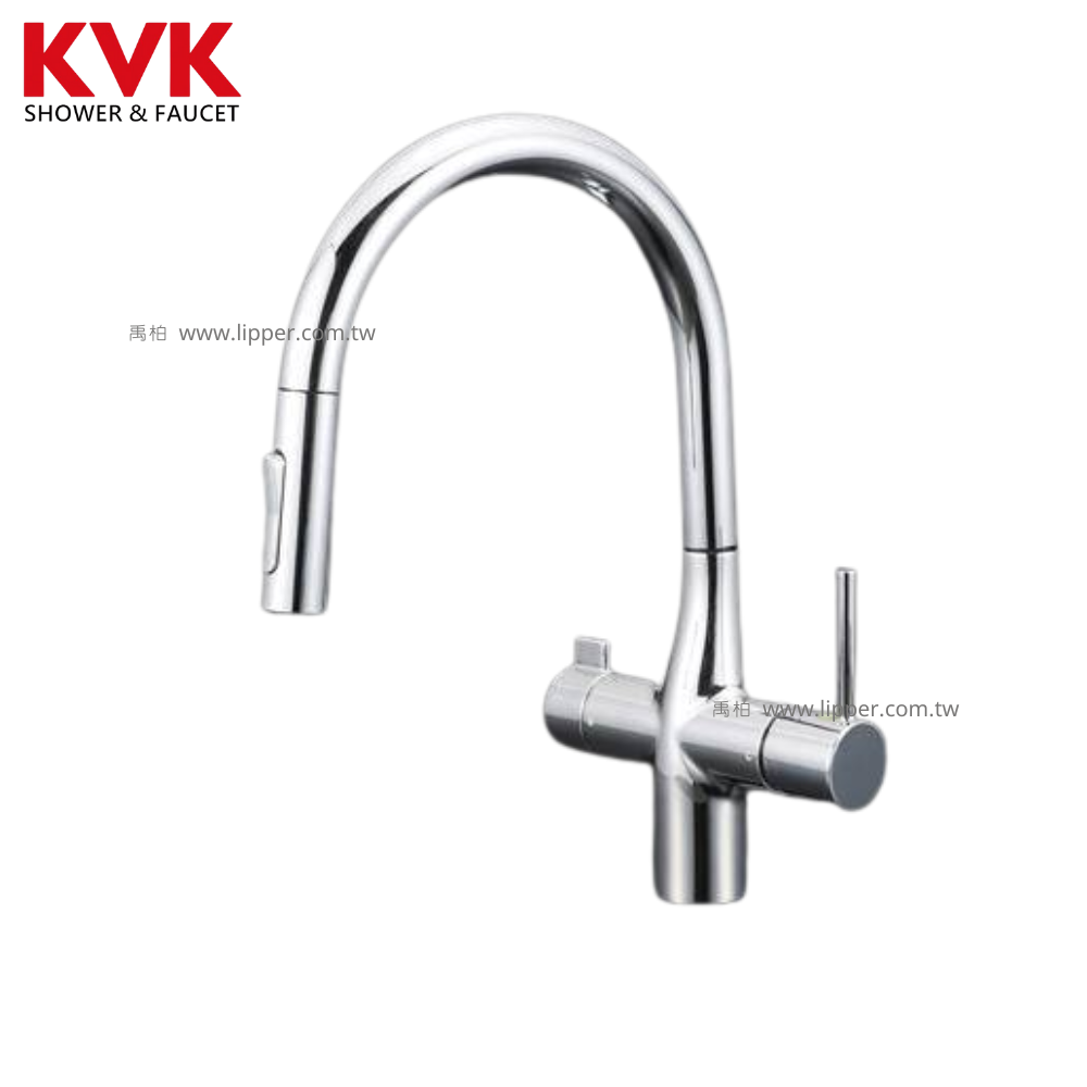 KVK 廚房伸縮鵝頸三用龍頭 KM6081EC
