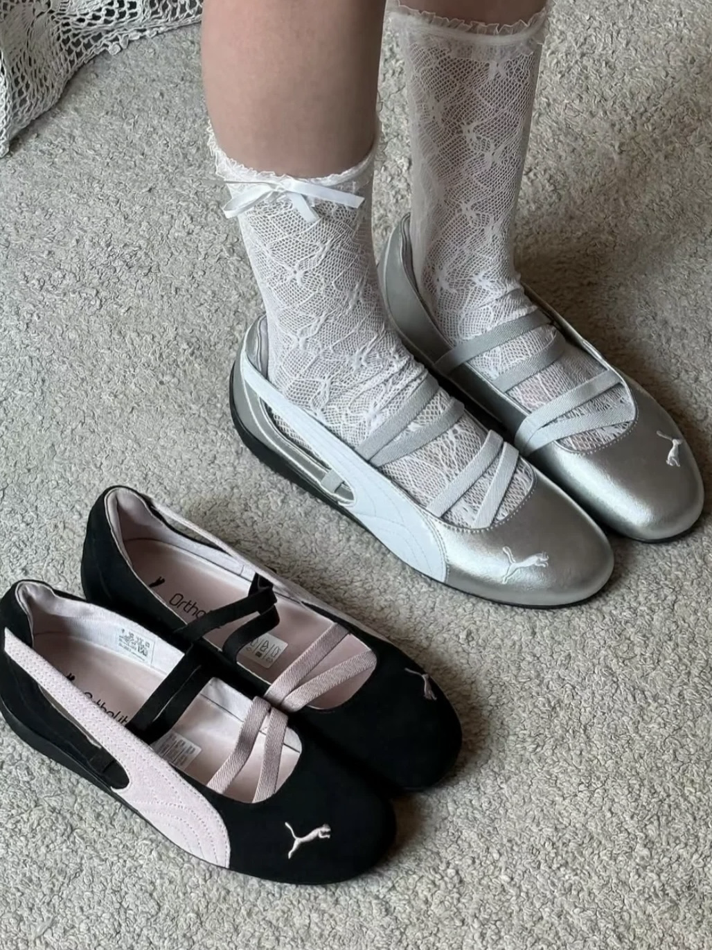 Puma Ballet 芭蕾鞋 瑪莉珍鞋 黑粉色