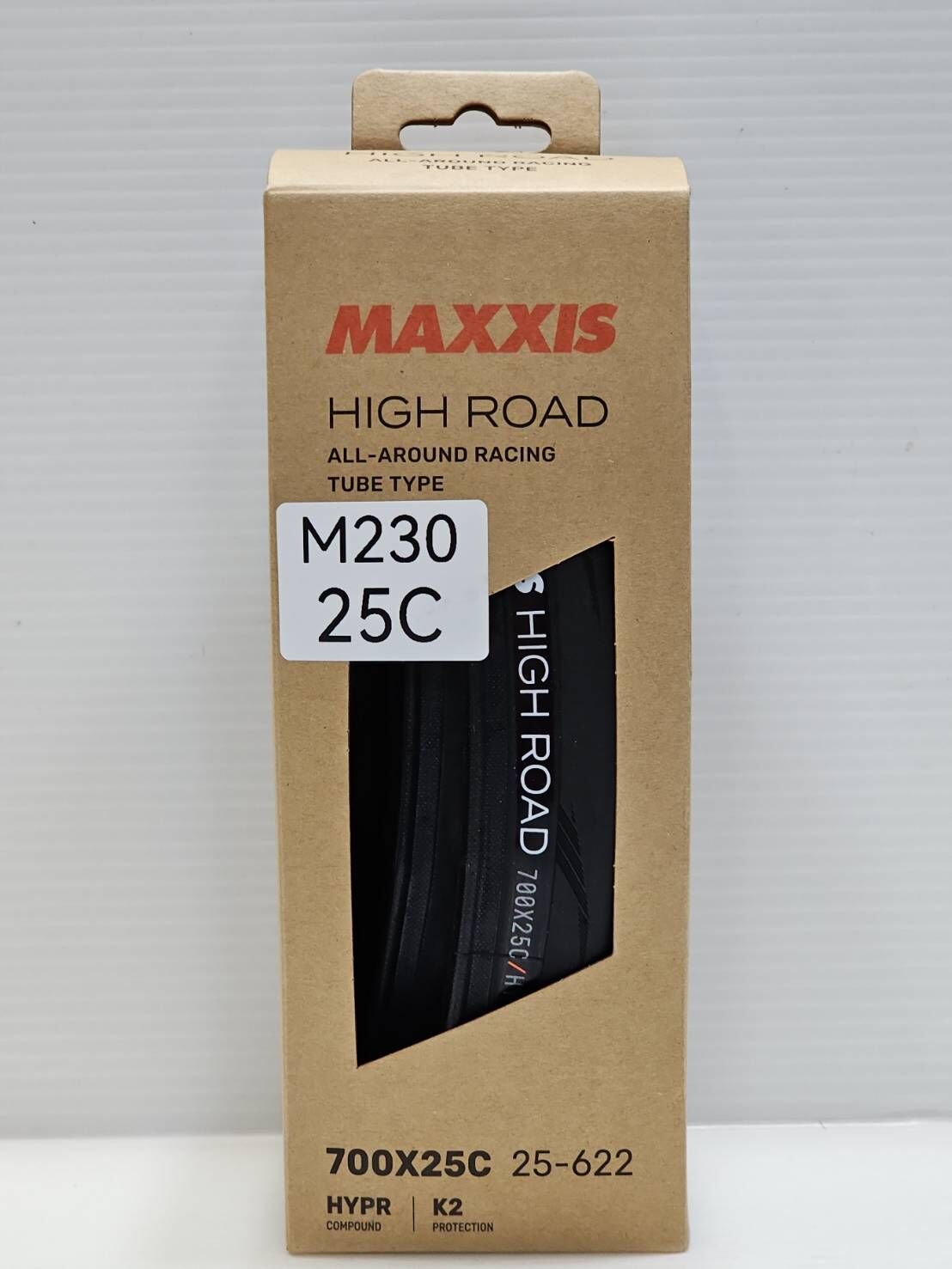 新款瑪吉斯 MAXXIS NEW High Road M230 700*25C OPEN 外胎 黑色  (要裝內胎的外胎)