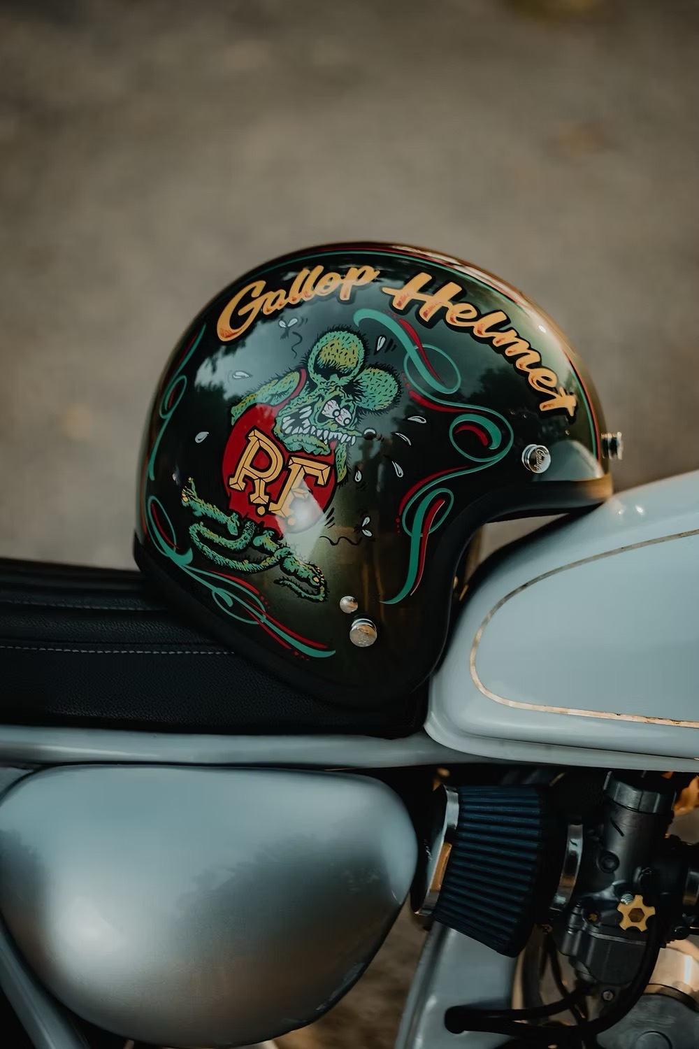 Gallop X Rat Fink 老鼠芬克 聯名限定【橄欖綠】 3/4罩式