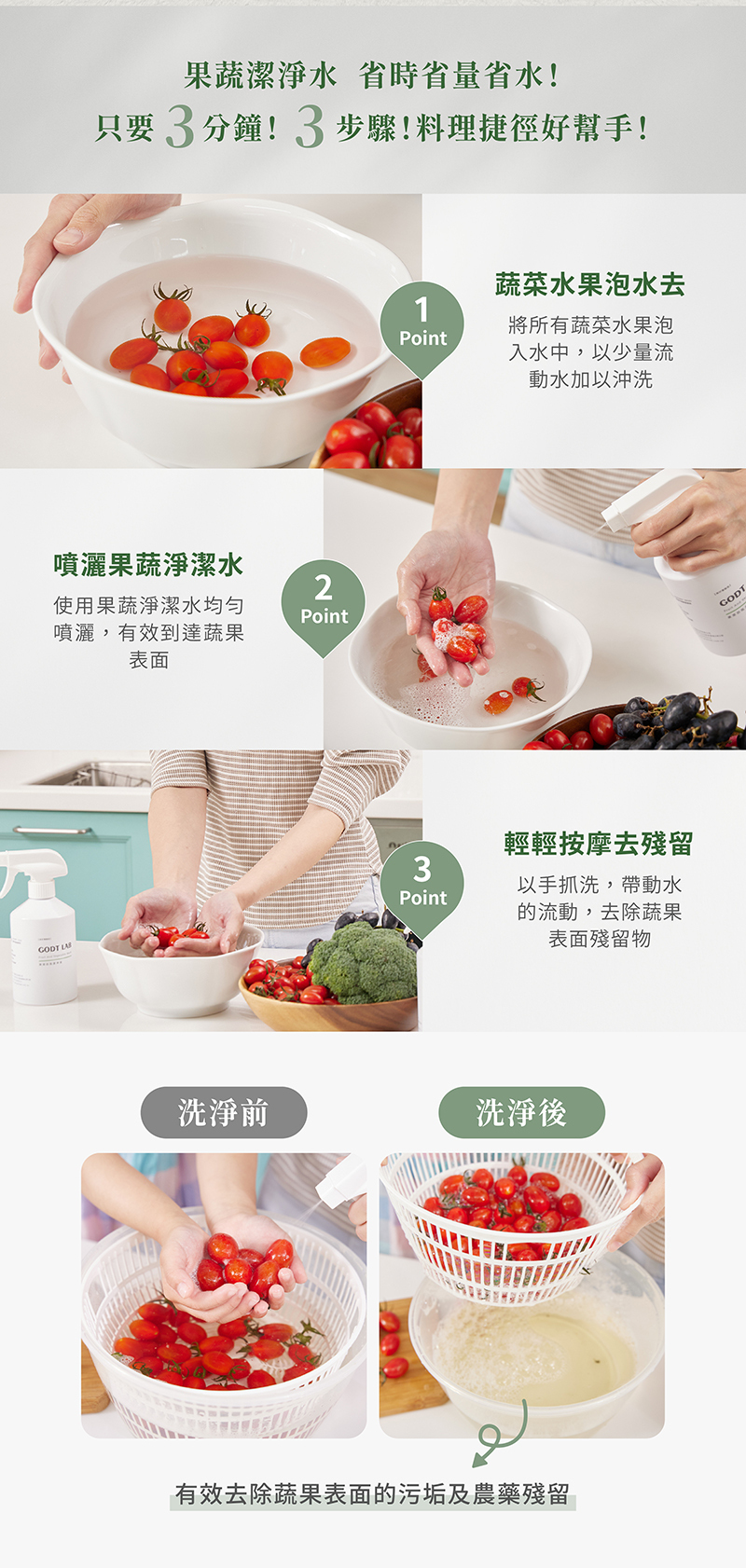 GODT LAB 美好實驗室,果菜奶瓶潔淨液