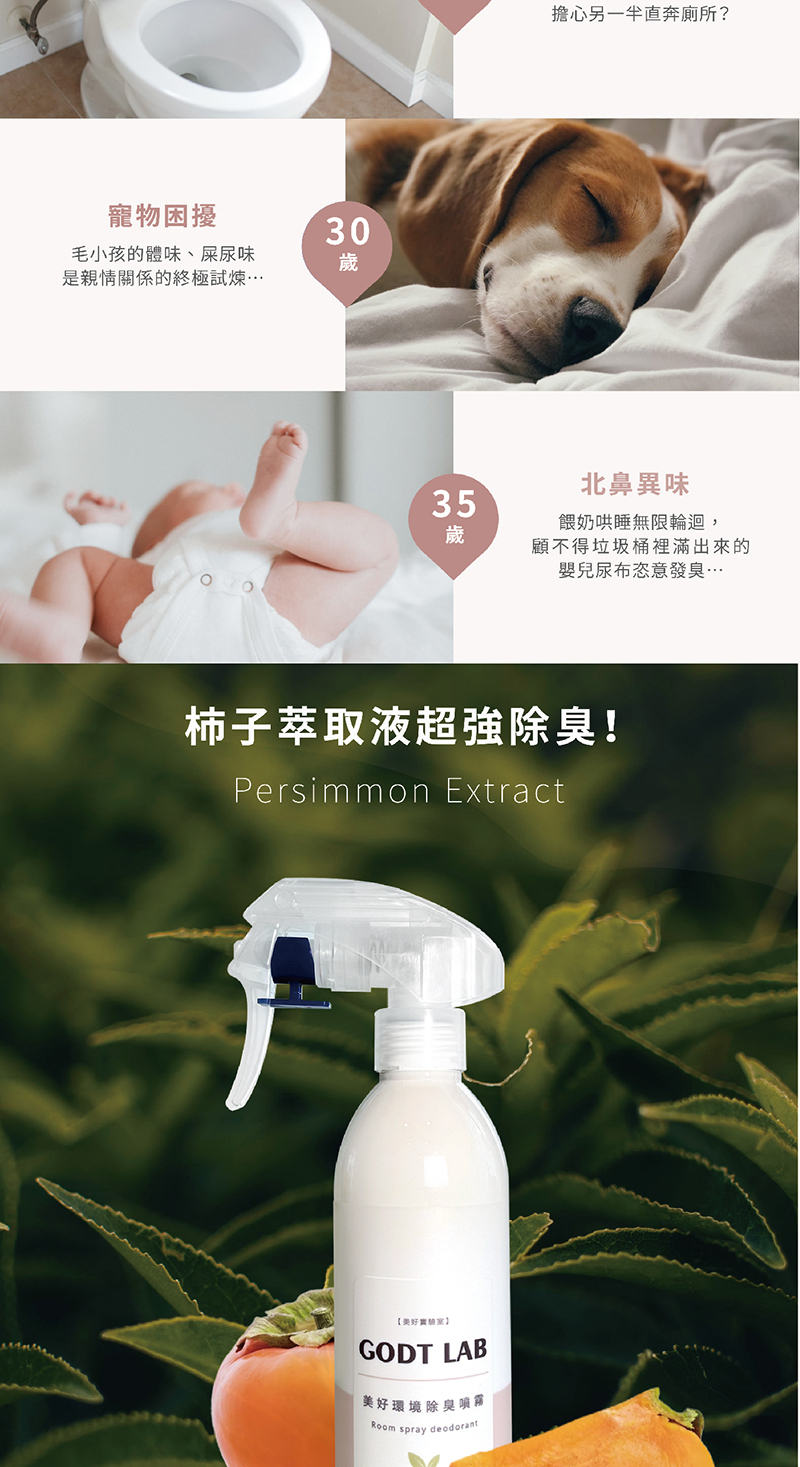 GODT LAB 美好實驗室，經典茶香除臭噴霧