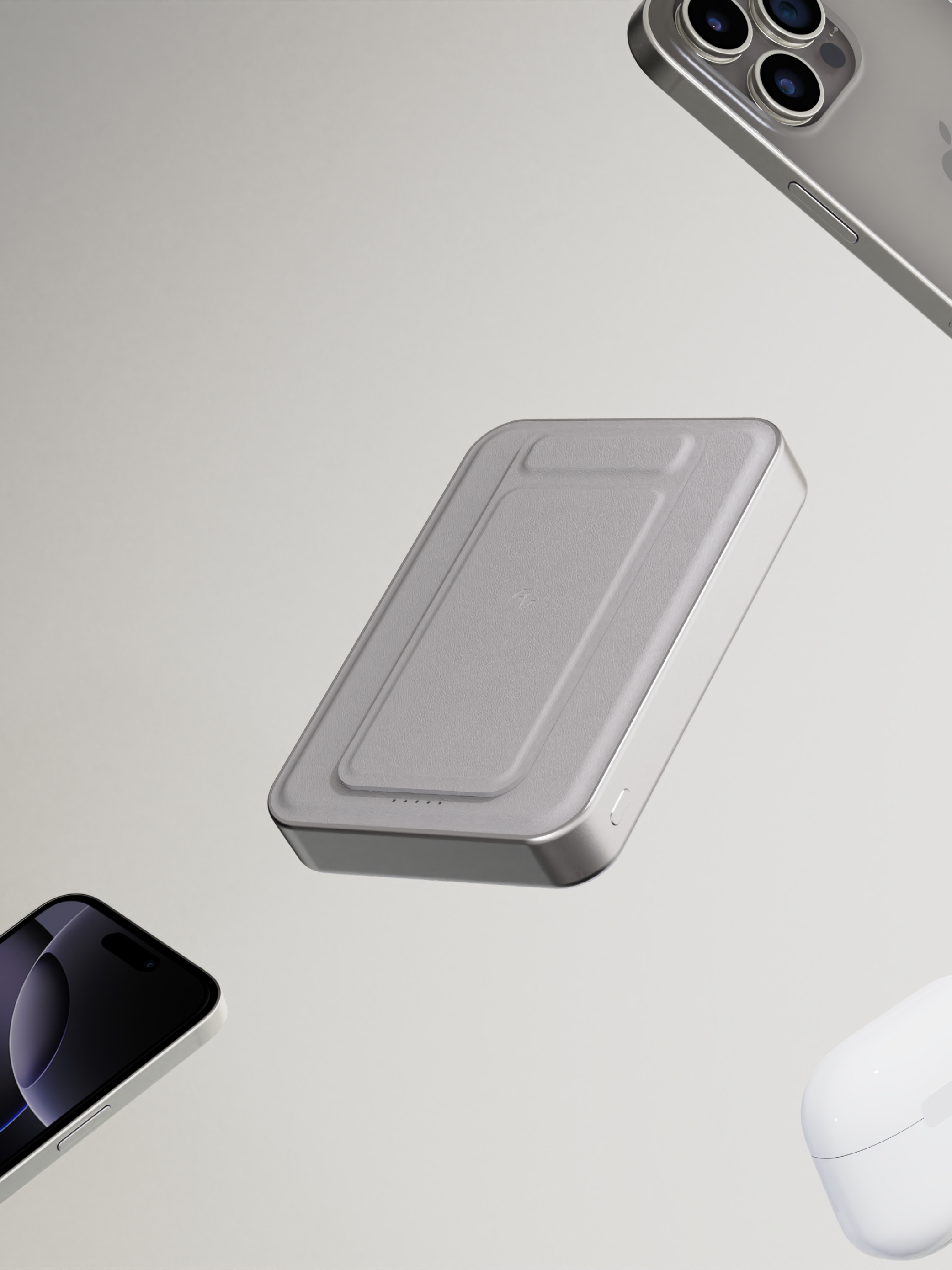 Allite LITE 超薄充 10000 mAh Qi2 磁吸支架行動電源（ 產品標示 Wh，可帶上飛機 ）