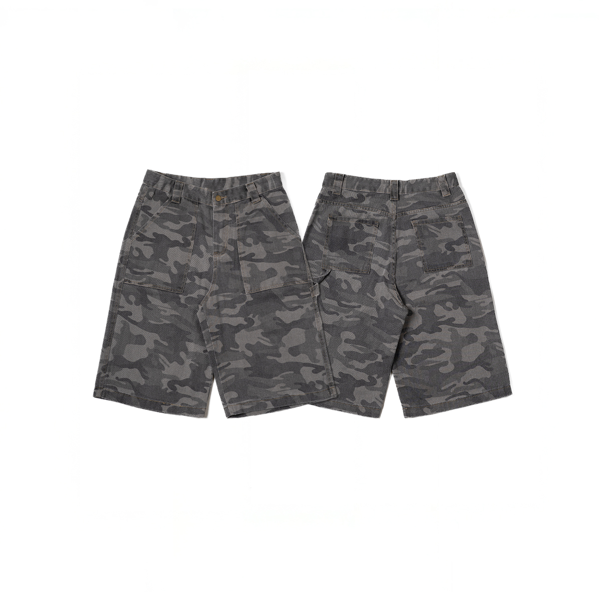 OurPick Washed Camouflage Painter Jorts 水洗迷彩畫家七分褲