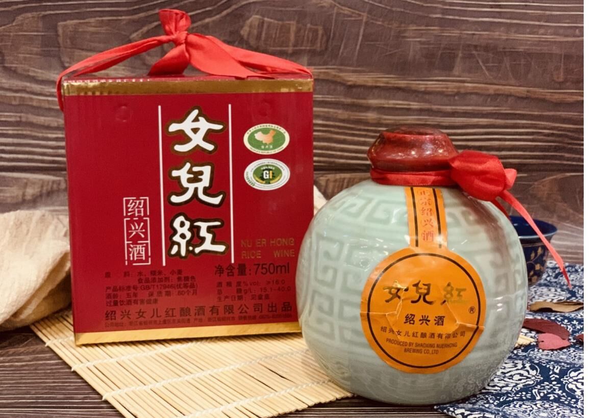 女兒紅 - 紹興酒五年陳【500ML X 1 青瓷瓶】