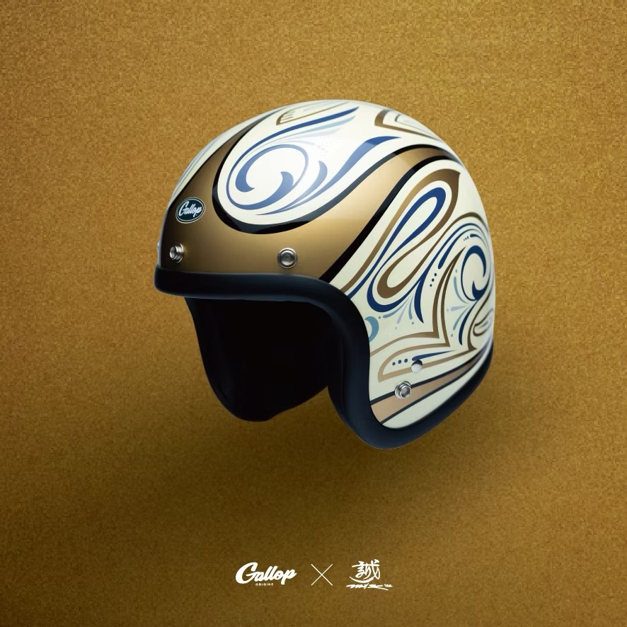 MAKOTO小林誠 X GALLOP聯名帽款-幸運兔【奶白】 3/4罩式