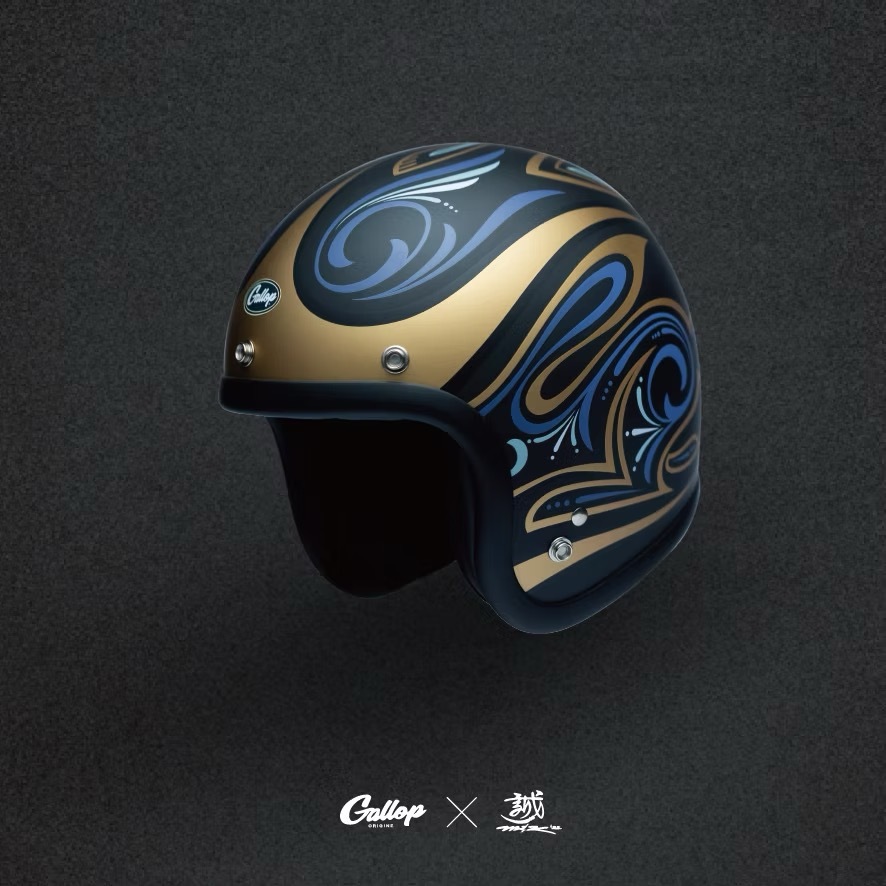 MAKOTO小林誠 X GALLOP聯名帽款-幸運兔【消光黑】 3/4罩式