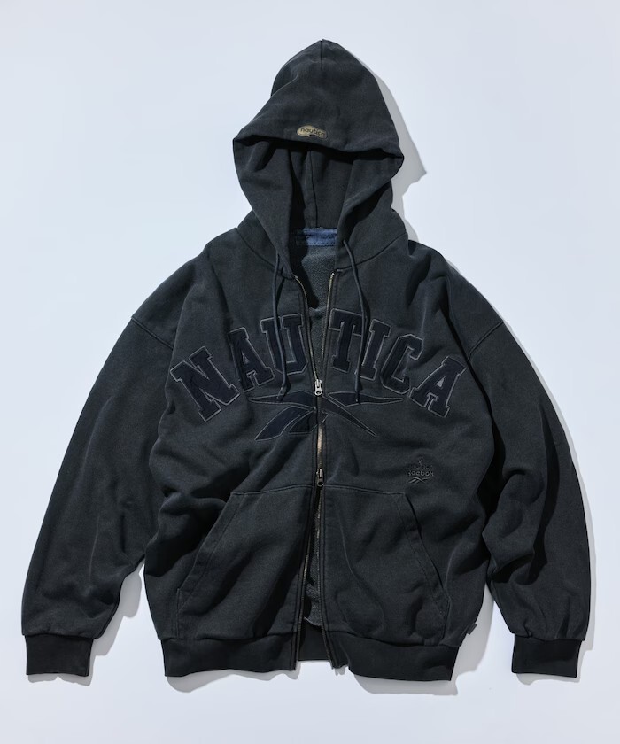 "代購" Reebok×NAUTICA 限定 聯名Logo 刺繡 連帽外套 水洗