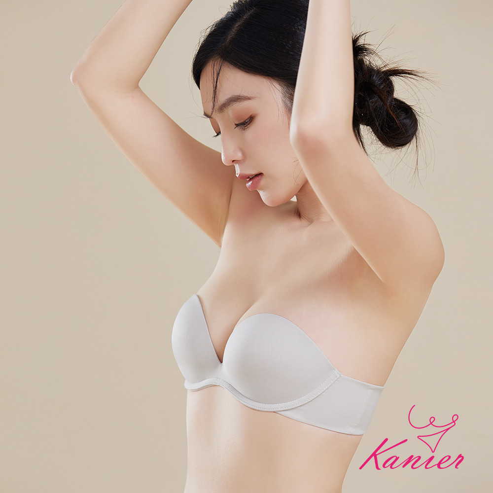 【Kanier卡妮兒】第四代無懼的擁抱．獨家不滑落 平口式無鋼圈內衣【5802 星辰灰-B / C / D罩杯】