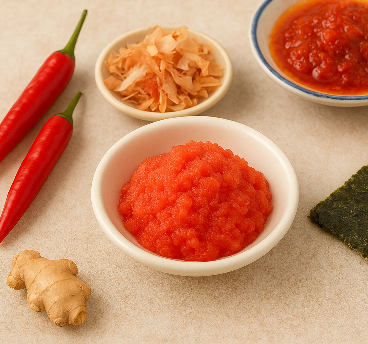 【海味珍饌】日本 微辣明太子醬(三角袋裝)500g±5%