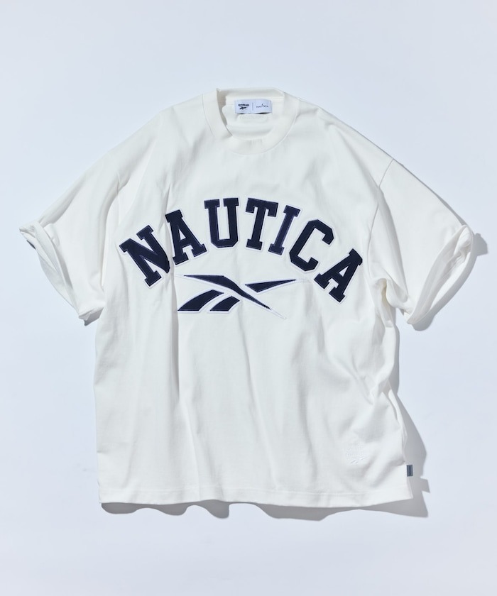 2025AW NAUTICA x Reebok Arch Logo Crew Neck T-Shirt Short Sleeve 聯名 刺繡 字體 Logo 短T 現貨 1026207500201