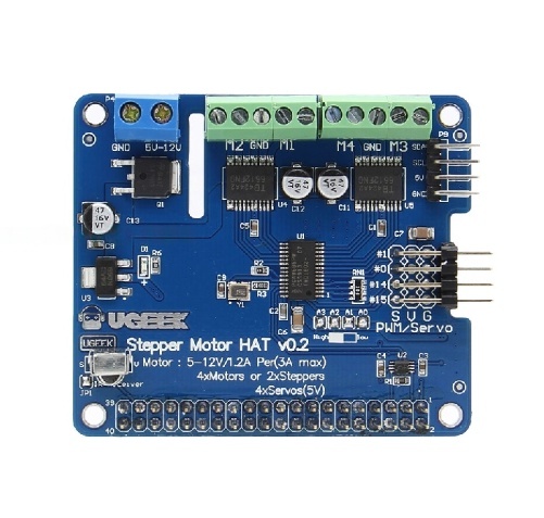 樹莓派4B/3B+機器人馬達擴展板