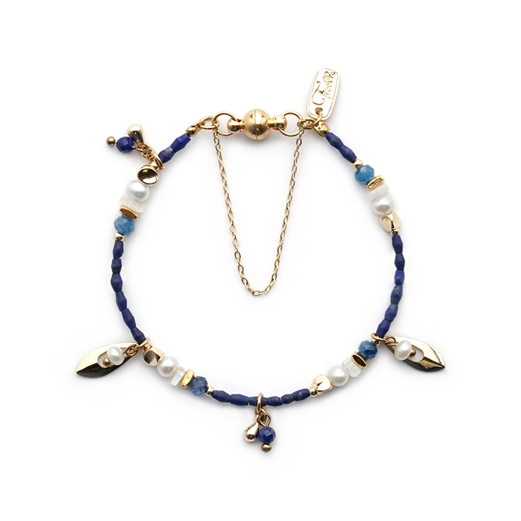 九月誕生石 • 黑種草 • 無盡的思念 – 青金石 – 手鍊