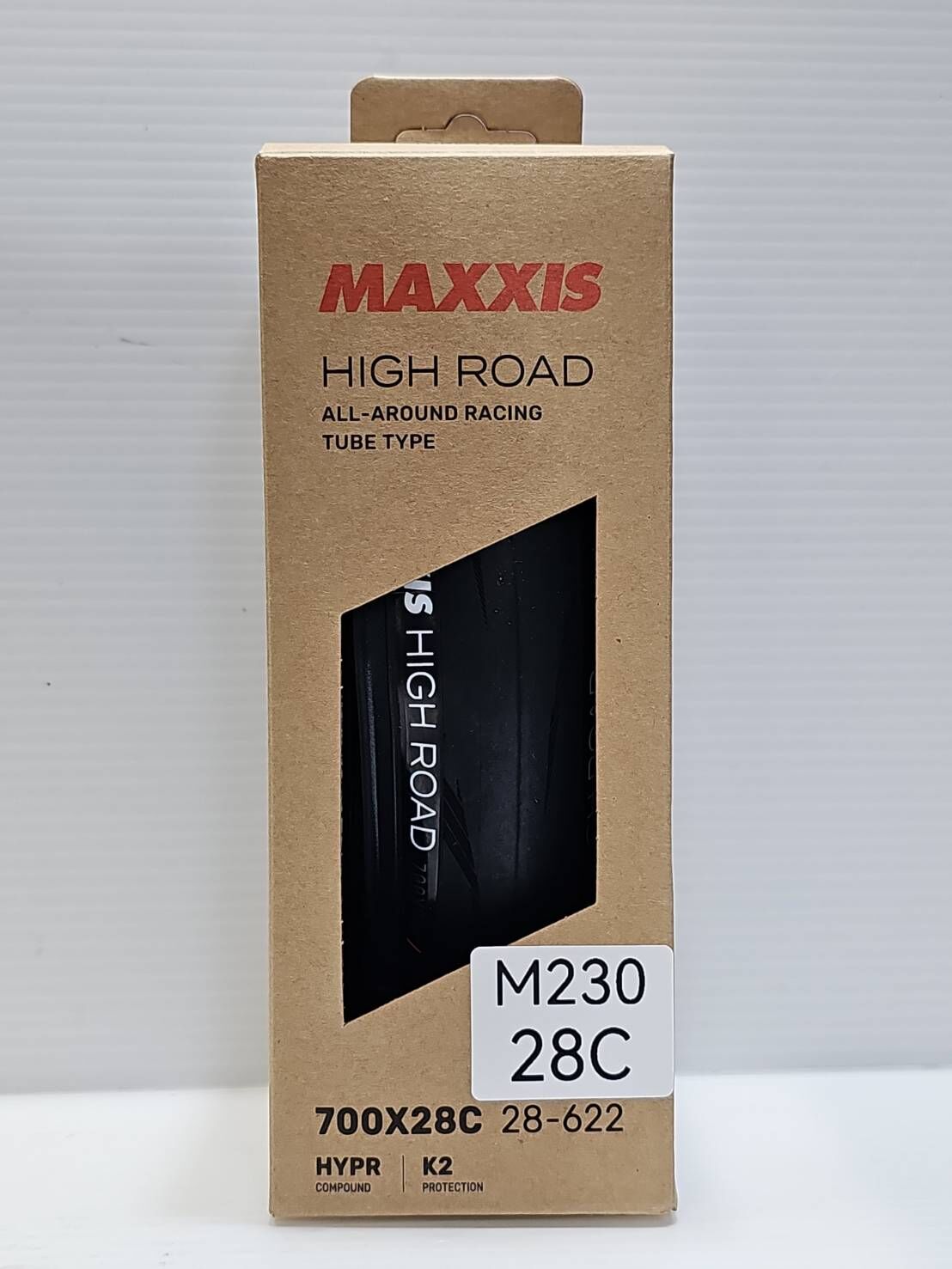新款瑪吉斯 MAXXIS NEW High Road M230 700*28C OPEN 外胎 黑色  (要裝內胎的外胎)
