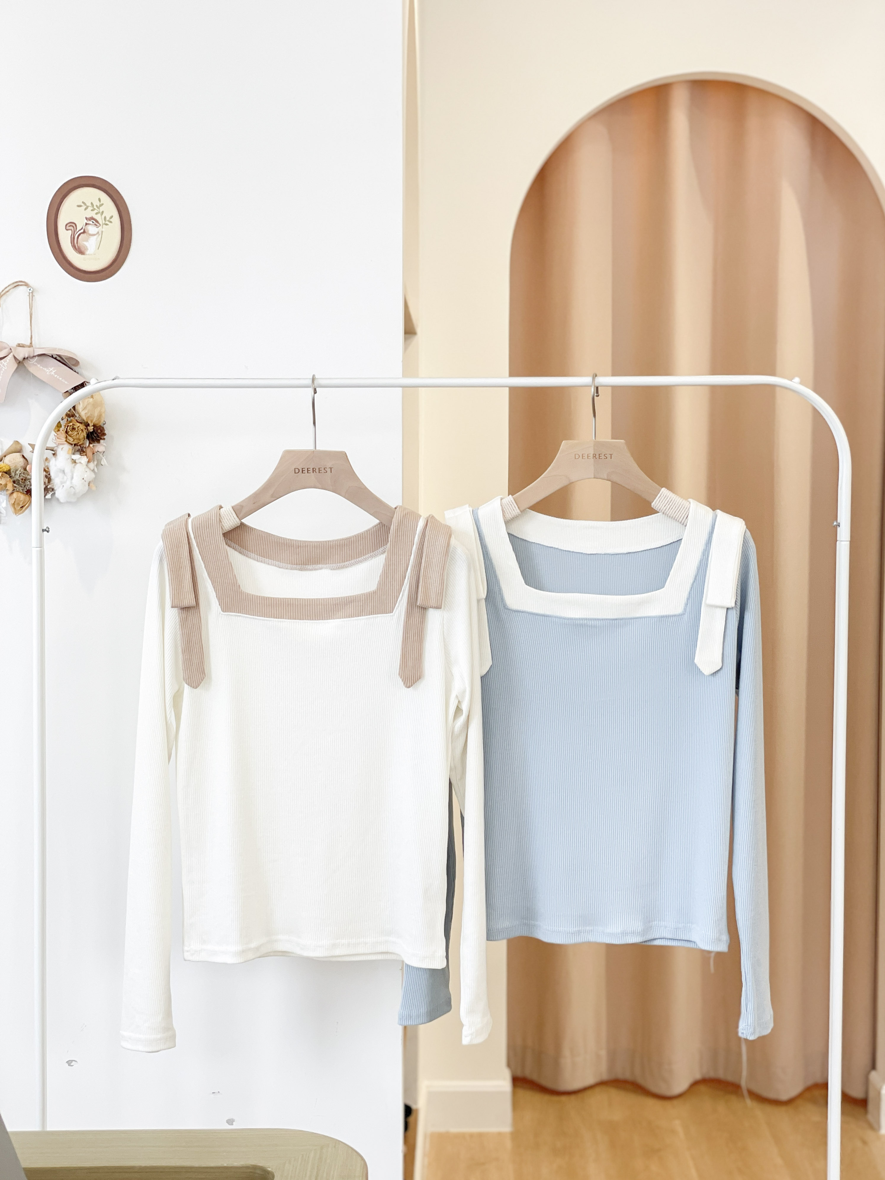 T1368 Celeste Ribbon-Trim Soft Top