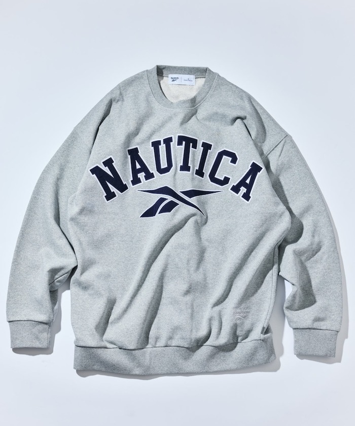 『代購+現貨商品』2025AW NAUTICA x Reebok Arch Logo Heavyweight Crew Neck Sweatshirt 聯名 Logo 重磅 大學T 現貨 1021207500070