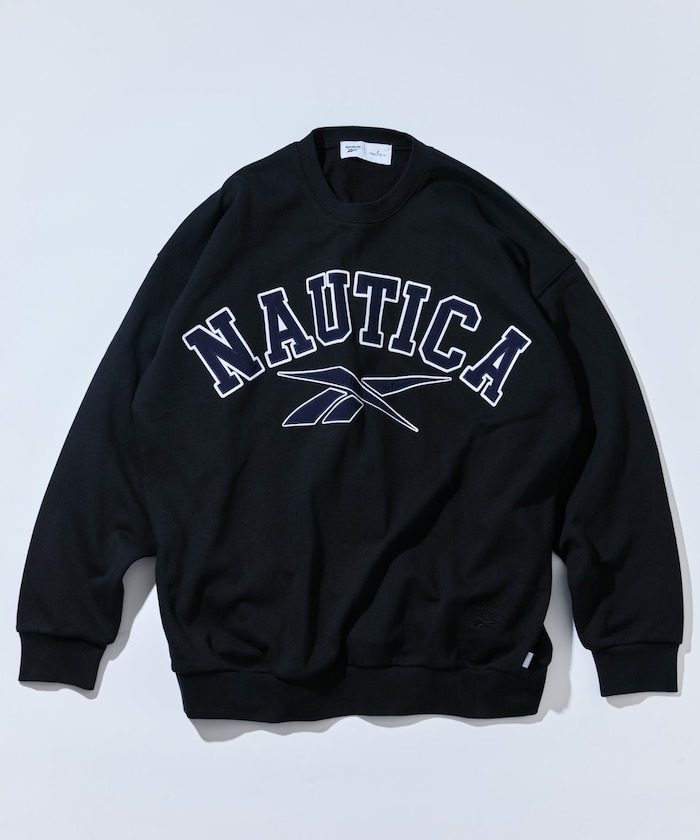 『代購+現貨商品』2025AW NAUTICA x Reebok Arch Logo Heavyweight Crew Neck Sweatshirt 聯名 Logo 重磅 大學T 現貨 1021207500070