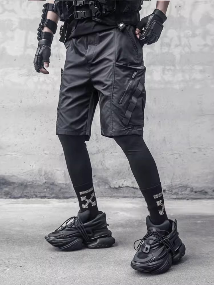 𝙏𝙀𝘾𝙃𝙒𝙀𝘼𝙍 抽繩織帶工裝短褲