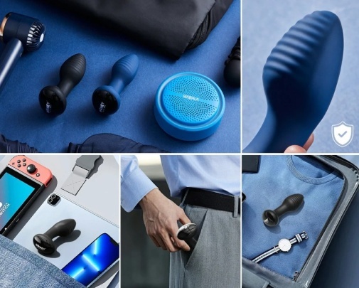 Honey Play Box - Frenzy 感應式 App 智能遙控 旋轉震動後庭塞 - 黑色