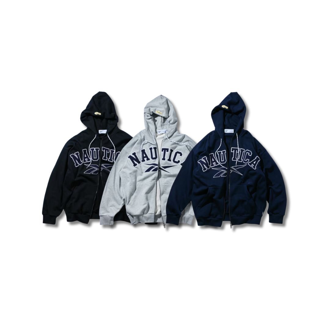 "代購" Reebok×NAUTICA 限定 聯名Logo 刺繡 連帽外套