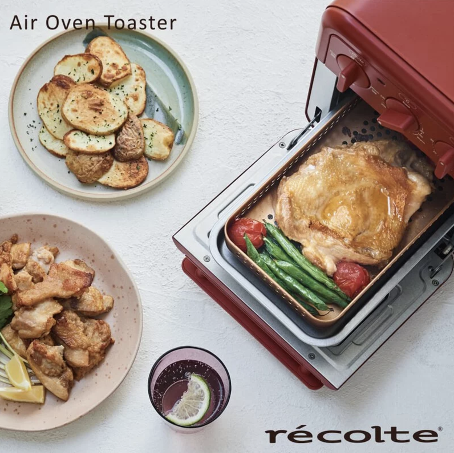 【recolte】氣炸烤箱 RFT-1 奶油白 Air Oven Toaster