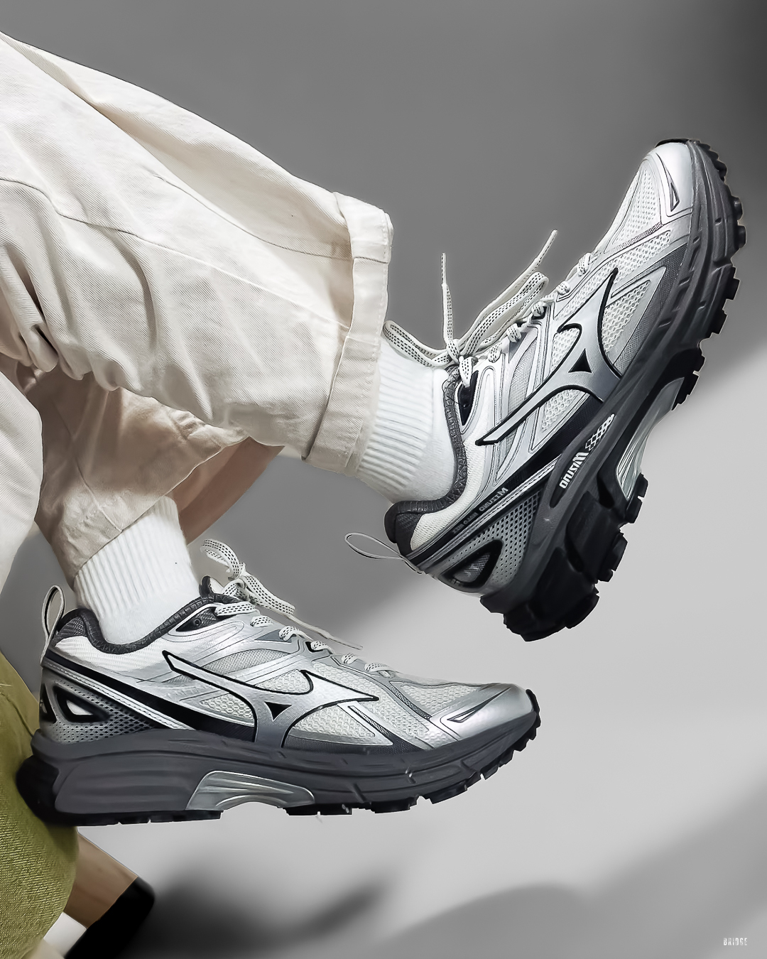 『質感防潑水絕對首選 💥』Mizuno Halo Mix TL “White Grey” D1GH251202