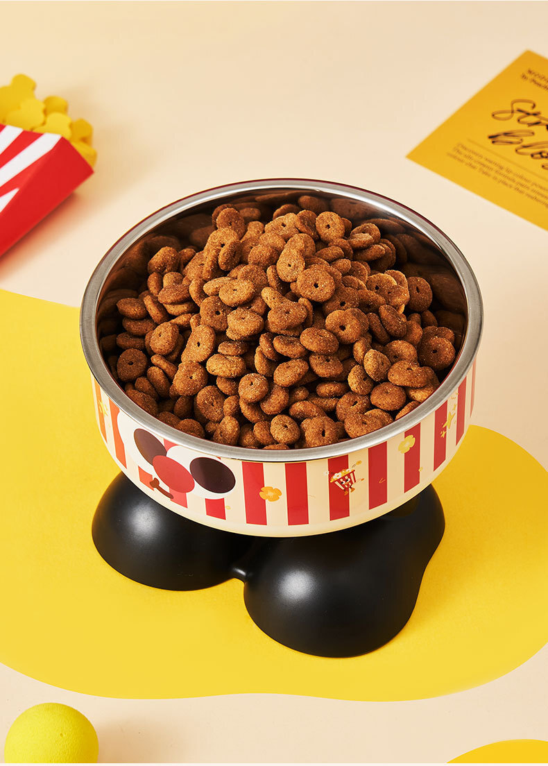 美式復古眼睛不銹鋼寵物碗