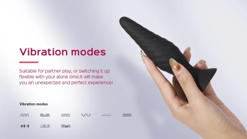 Honey Play Box - Idris Vibro Anal Plugs Set - Black