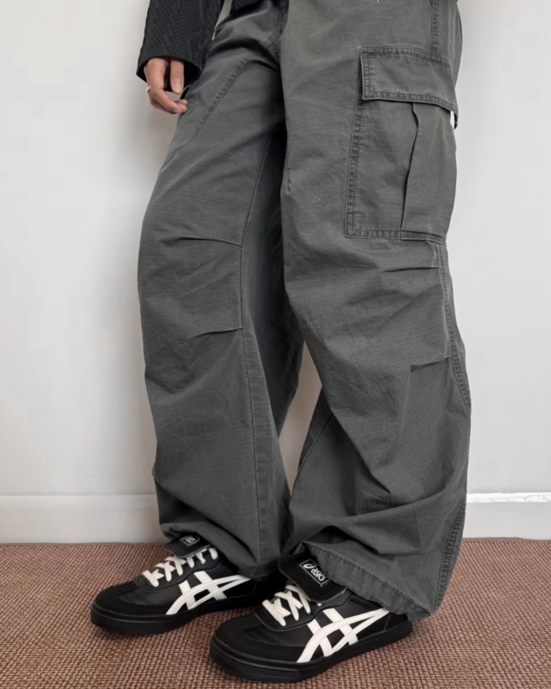 <有折扣> Asics Aaron 2.0 翻蓋 亞瑟士 德訓鞋 黑白