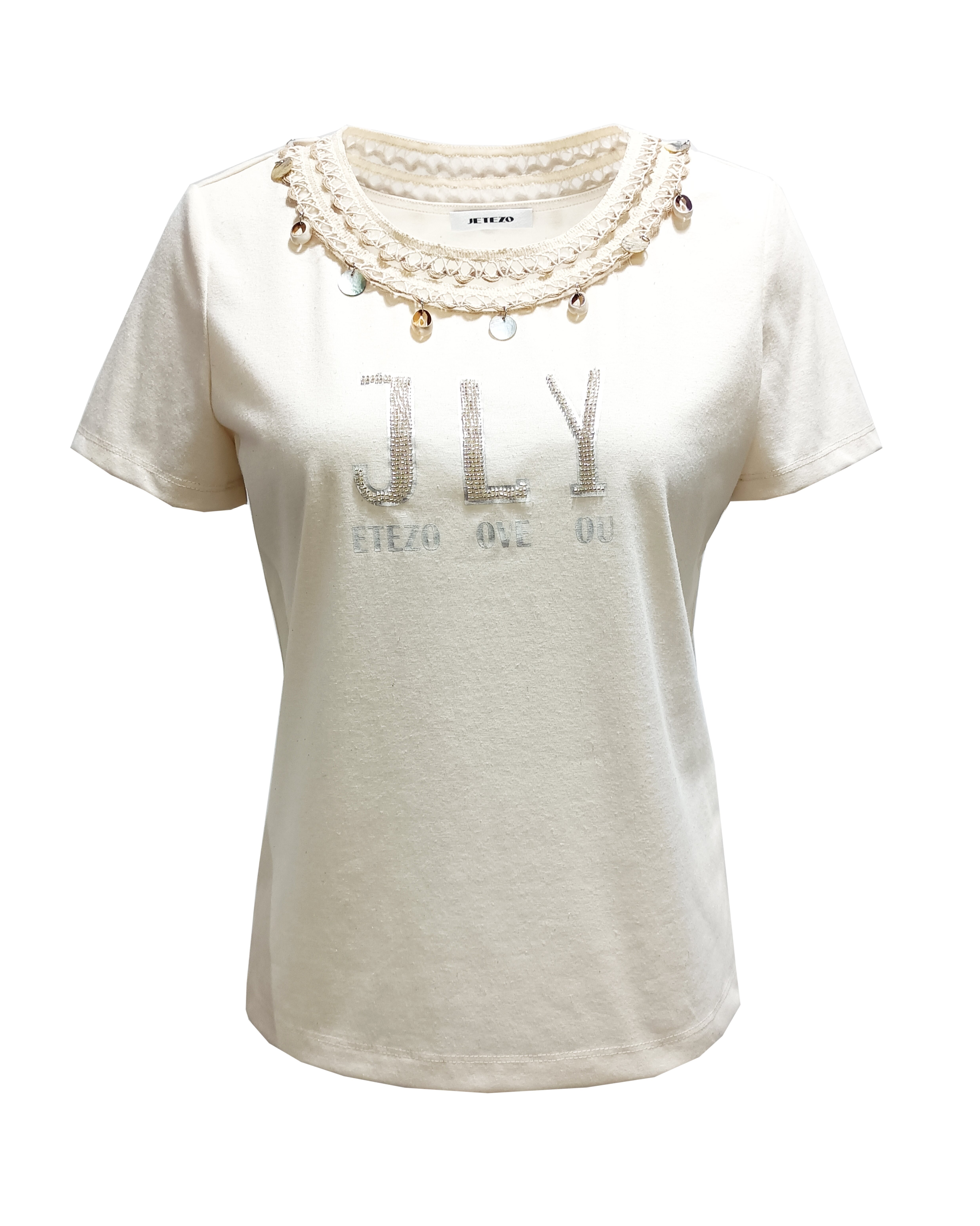 BD10029A1 浮雕花園編織裝飾棉麻T