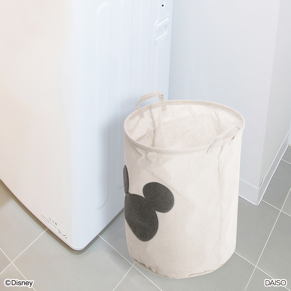 刺繡風收納提籃/米奇、米妮