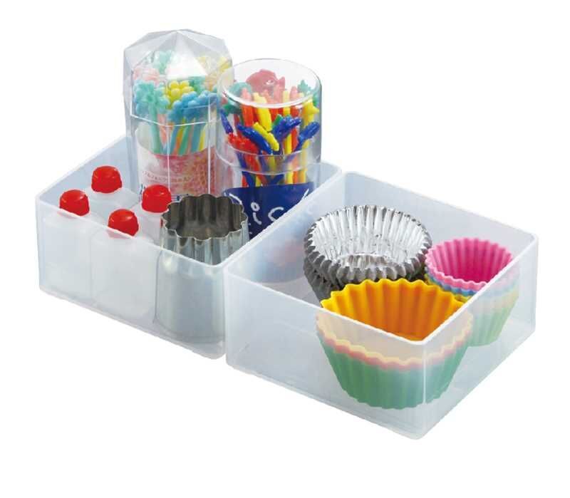 抽屜收納盒/S 2入 10×5.2×10cm