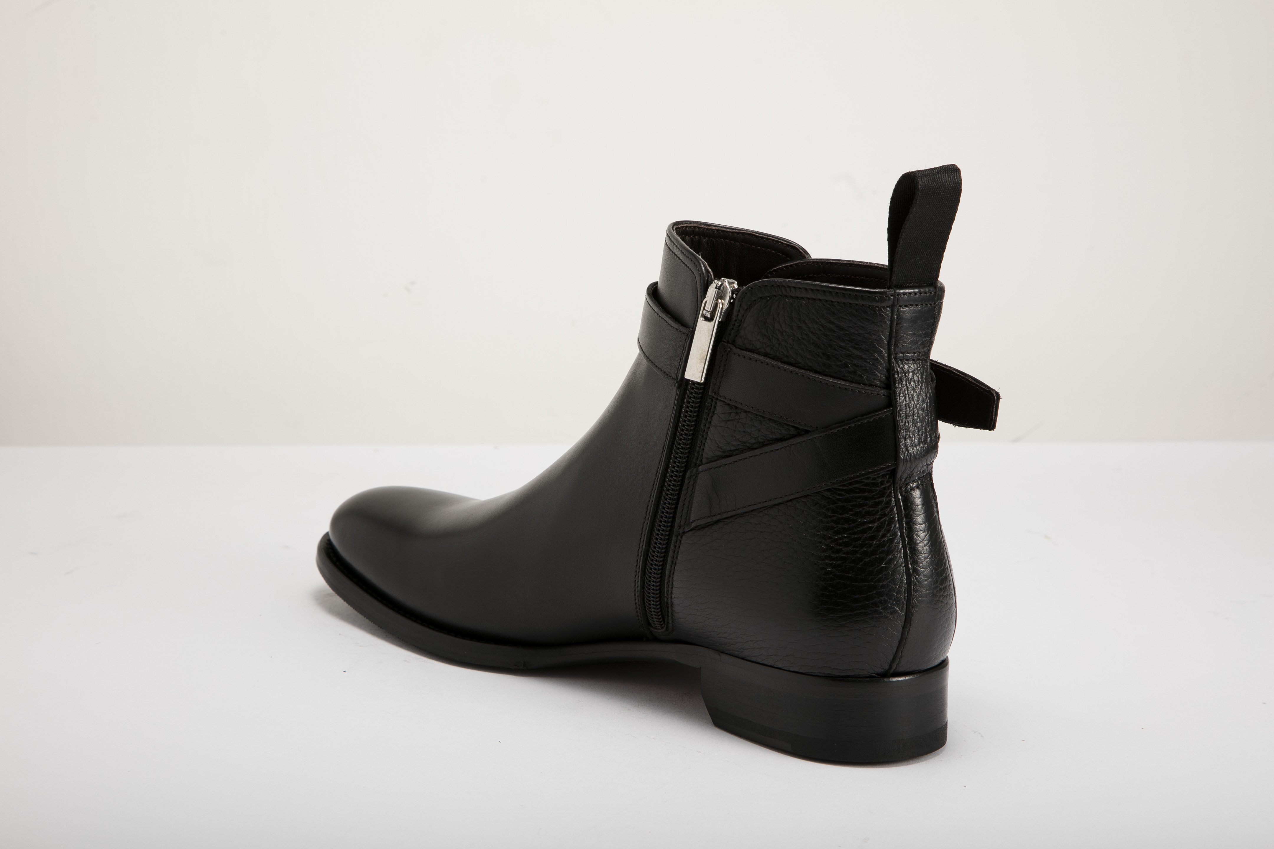 MARIO FAGNI - 男裝意大利製側拉鍊靴 J068 TR2760-BK