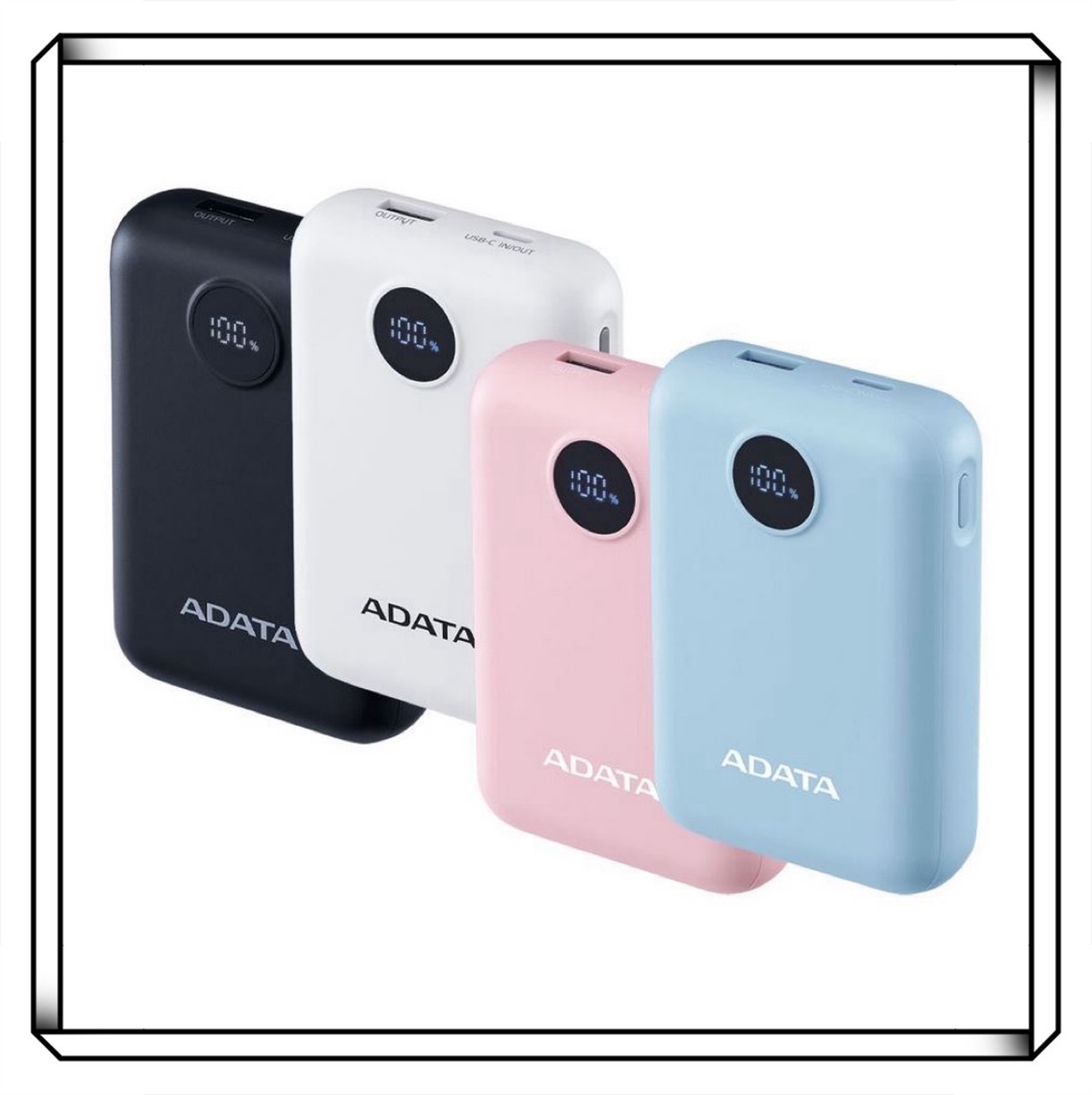 ADATA 威剛 C100 Digital 10000mAh PD QC 20W 高效快充行動電源