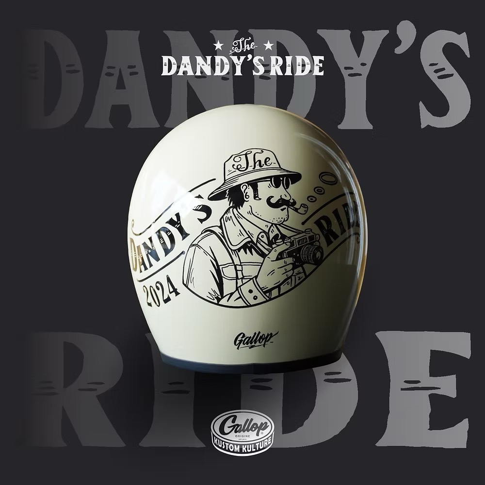 2024 12th THE DANDY'S RIDE 鬍子老爹 限定【奶白】 3/4罩式