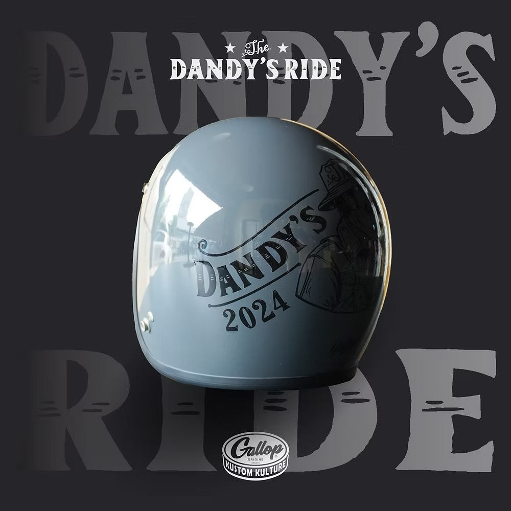 2024 12th THE DANDY'S RIDE 鬍子老爹 限定【水泥灰】 3/4罩式