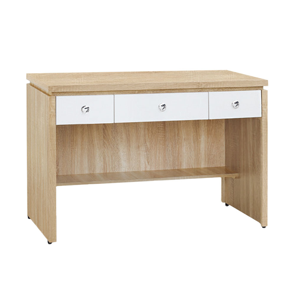 傑寶4尺簡約三抽書桌/工作桌(三色可選)