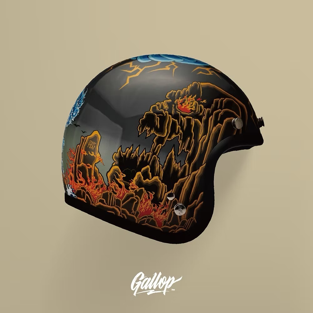 藝術家Jimmy Tsai x Gallop - 山海觀藝術【灰夜】 3/4罩式