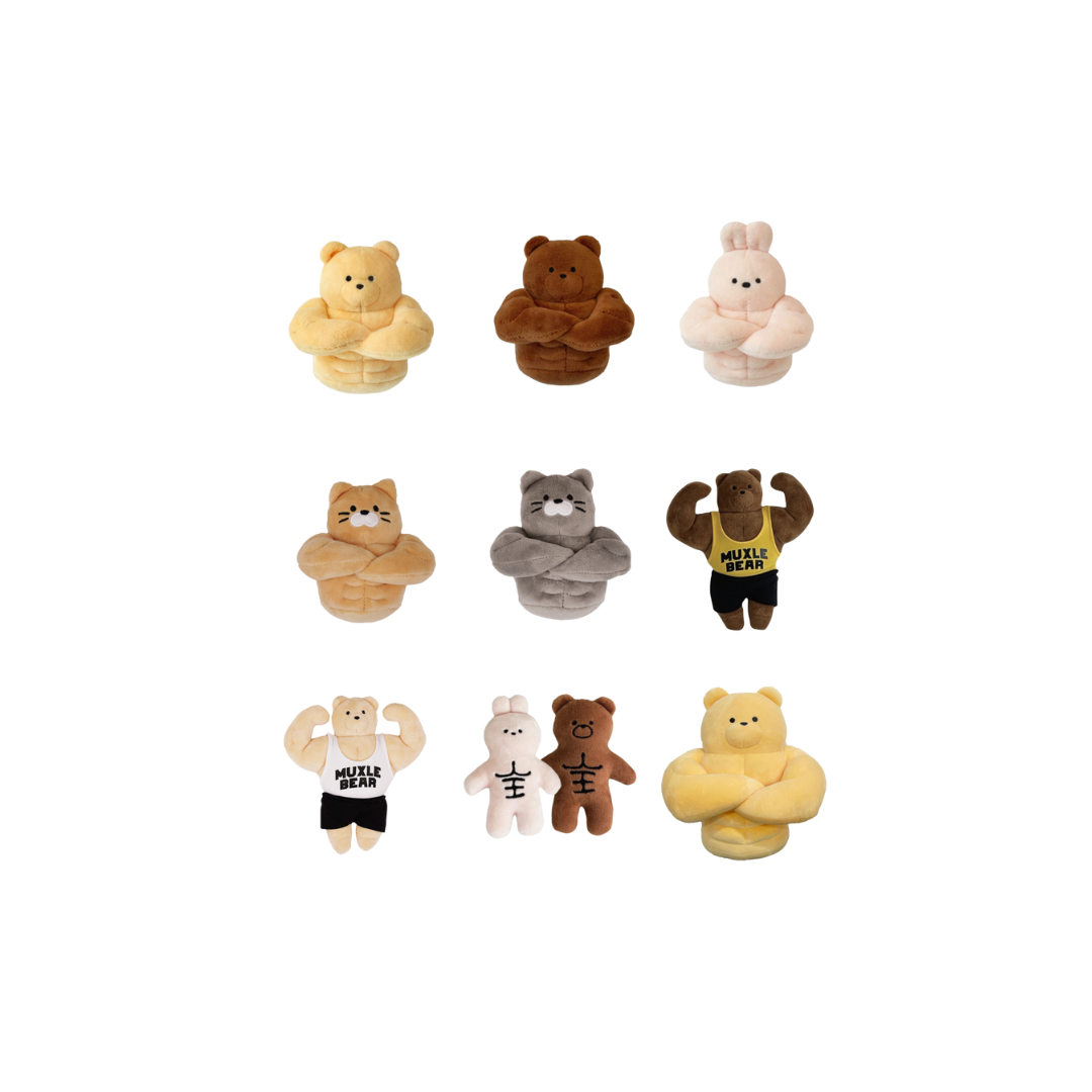 【代購】Madonggom 馬東熊肌肉娃娃鑰匙圈  抱枕 9款