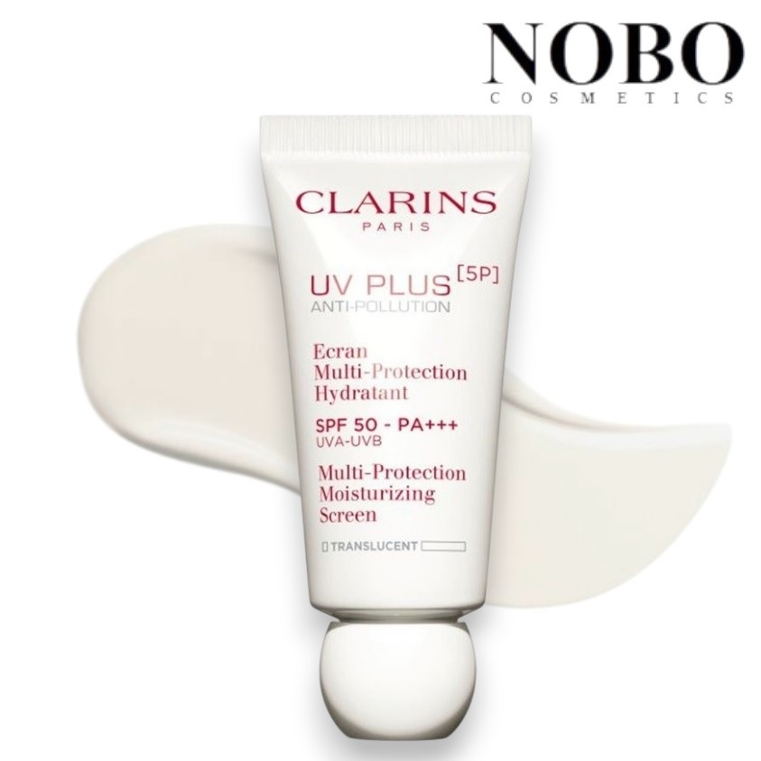 CLARINS 嬌韻詩[5P]抗污染透白防曬乳SPF50/PA+++ 30ml(透明色)/小白盾隔離霜(平行進口)